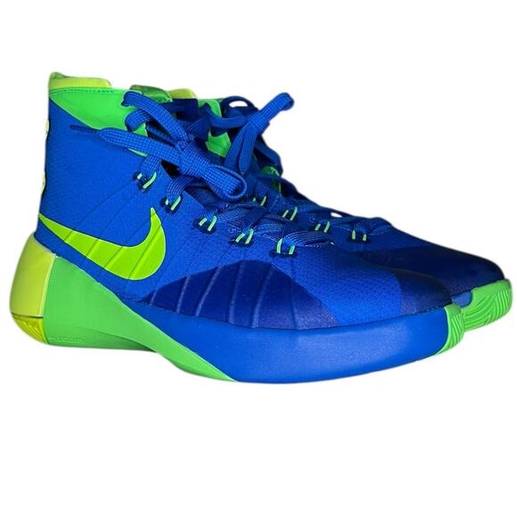 Boy Nike Hyperdunk 2015 TB 759974-473 Athletic Sneaker Size 6.5Y Blue Basketball - Picture 3 of 6
